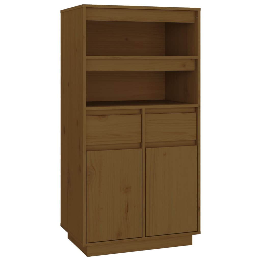 Credenza ambra 60x40x116,5 cm in Legno Massello di Pino - homemem39