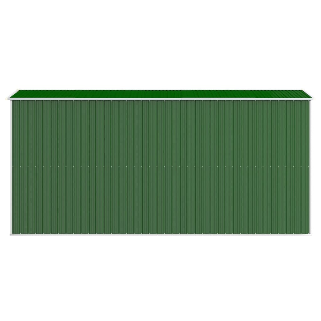 Capanno da Giardino Verde 192x440x223 cm Acciaio Zincato - homemem39