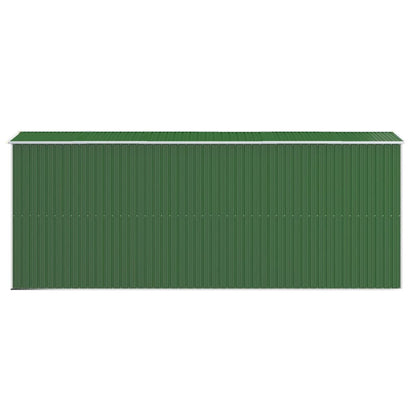Capanno da Giardino Verde 192x523x223 cm Acciaio Zincato - homemem39