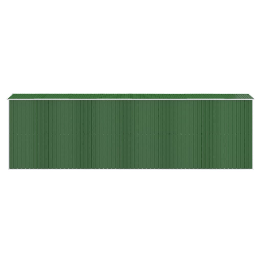 Capanno da Giardino Verde 192x606x223 cm Acciaio Zincato - homemem39