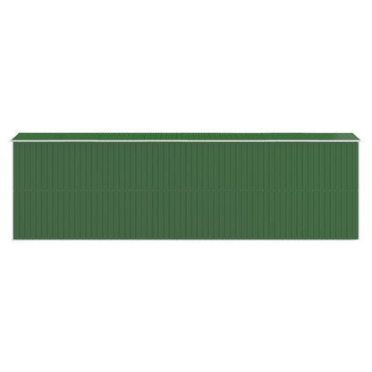 Capanno da Giardino Verde 192x606x223 cm Acciaio Zincato - homemem39