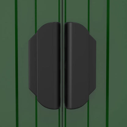 Capanno da Giardino Verde 192x606x223 cm Acciaio Zincato - homemem39