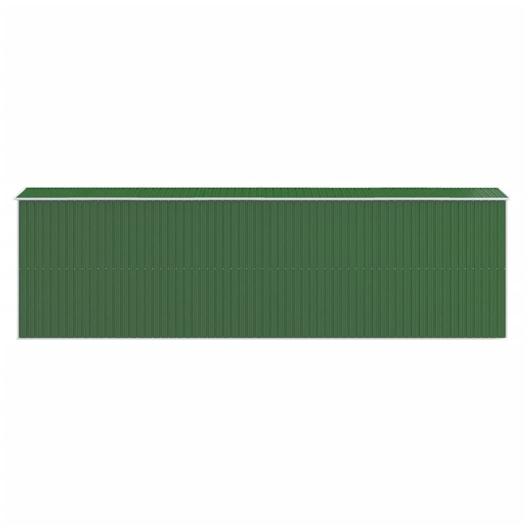 Capanno da Giardino Verde 192x689x223 cm Acciaio Zincato - homemem39