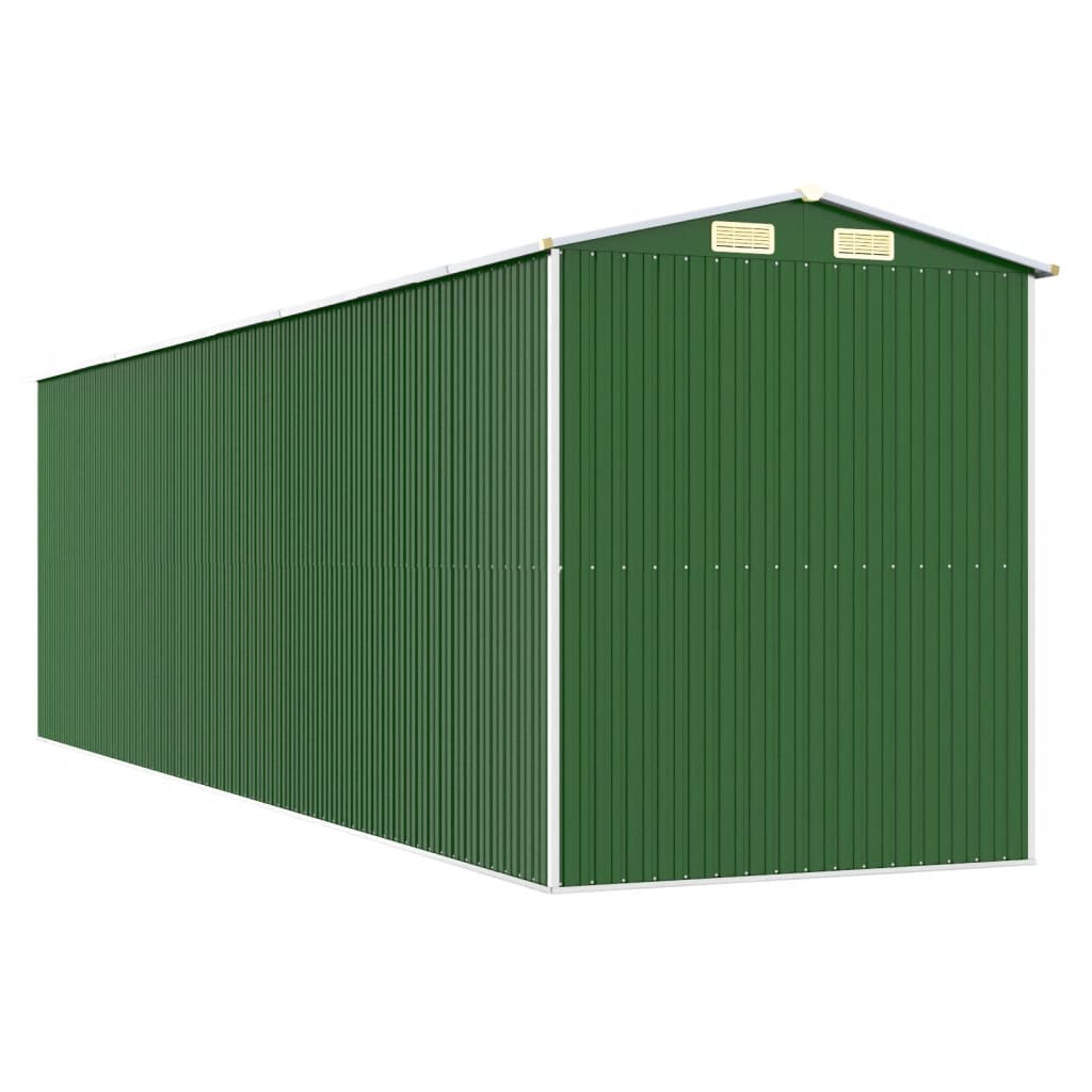 Capanno da Giardino Verde 192x689x223 cm Acciaio Zincato - homemem39