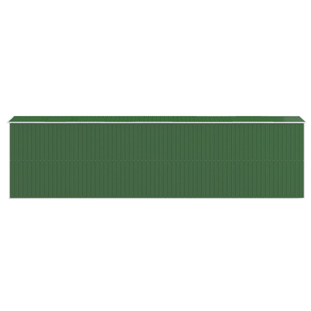 Capanno da Giardino Verde 192x772x223 cm Acciaio Zincato | homemem39
