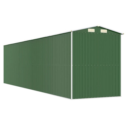 Capanno da Giardino Verde 192x772x223 cm Acciaio Zincato | homemem39