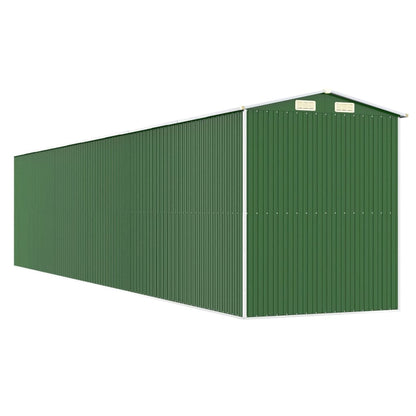 Capanno da Giardino Verde 192x938x223 cm Acciaio Zincato - homemem39