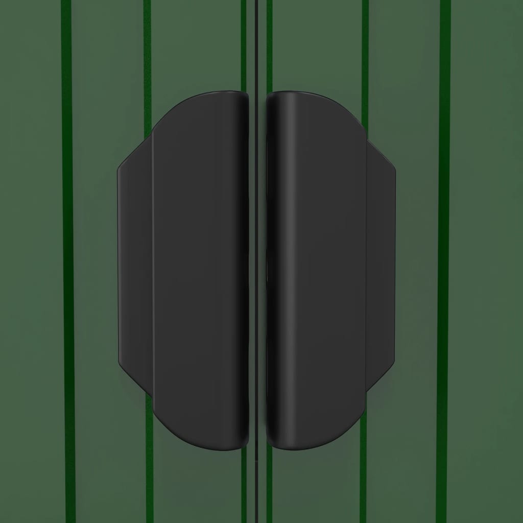 Capanno da Giardino Verde 192x938x223 cm Acciaio Zincato - homemem39