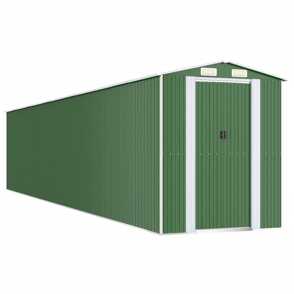 Capanno da Giardino Verde 192x1021x223 cm Acciaio Zincato | homemem39