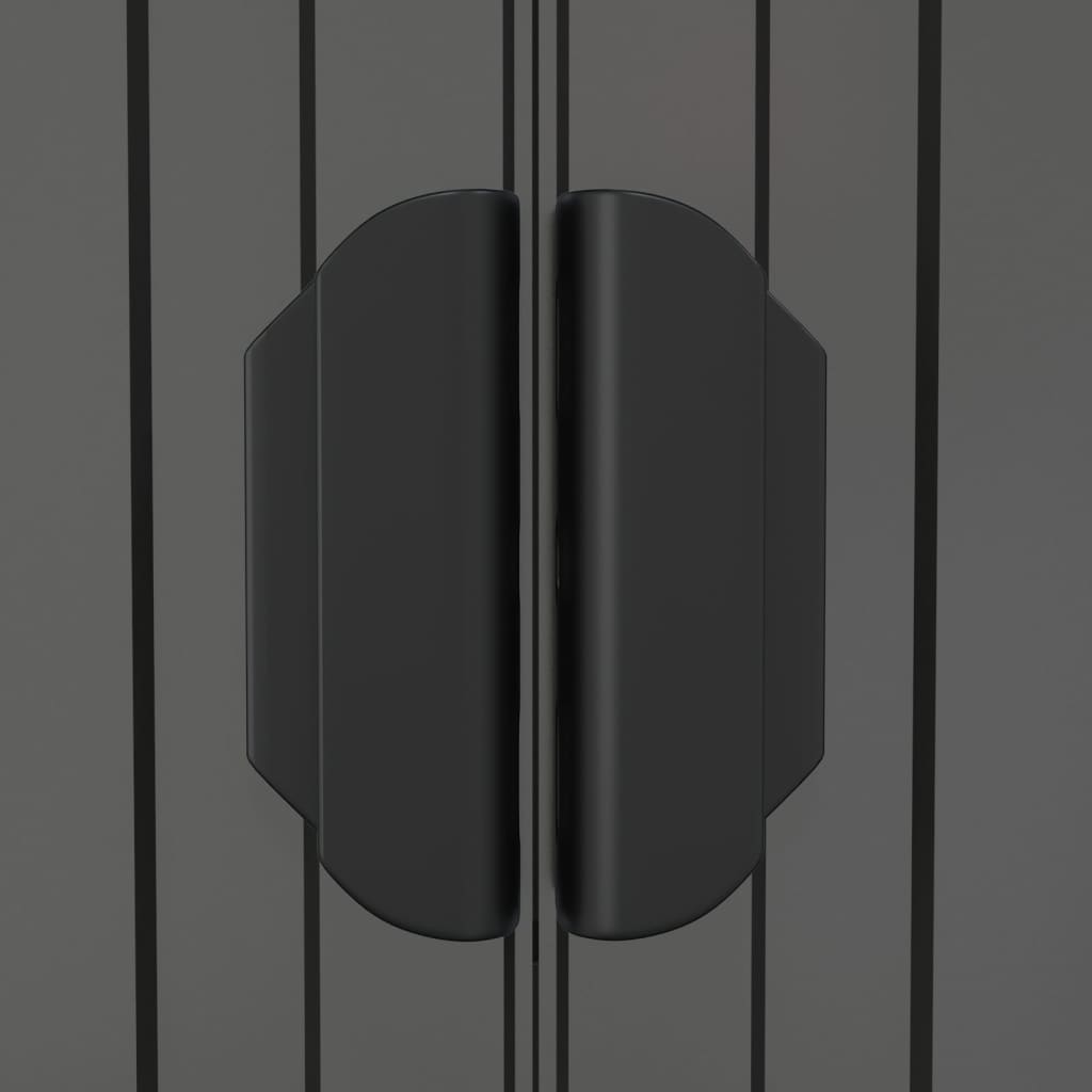 Capanno da Giardino Grigio Chiaro 192x357x223cm Acciaio Zincato - homemem39