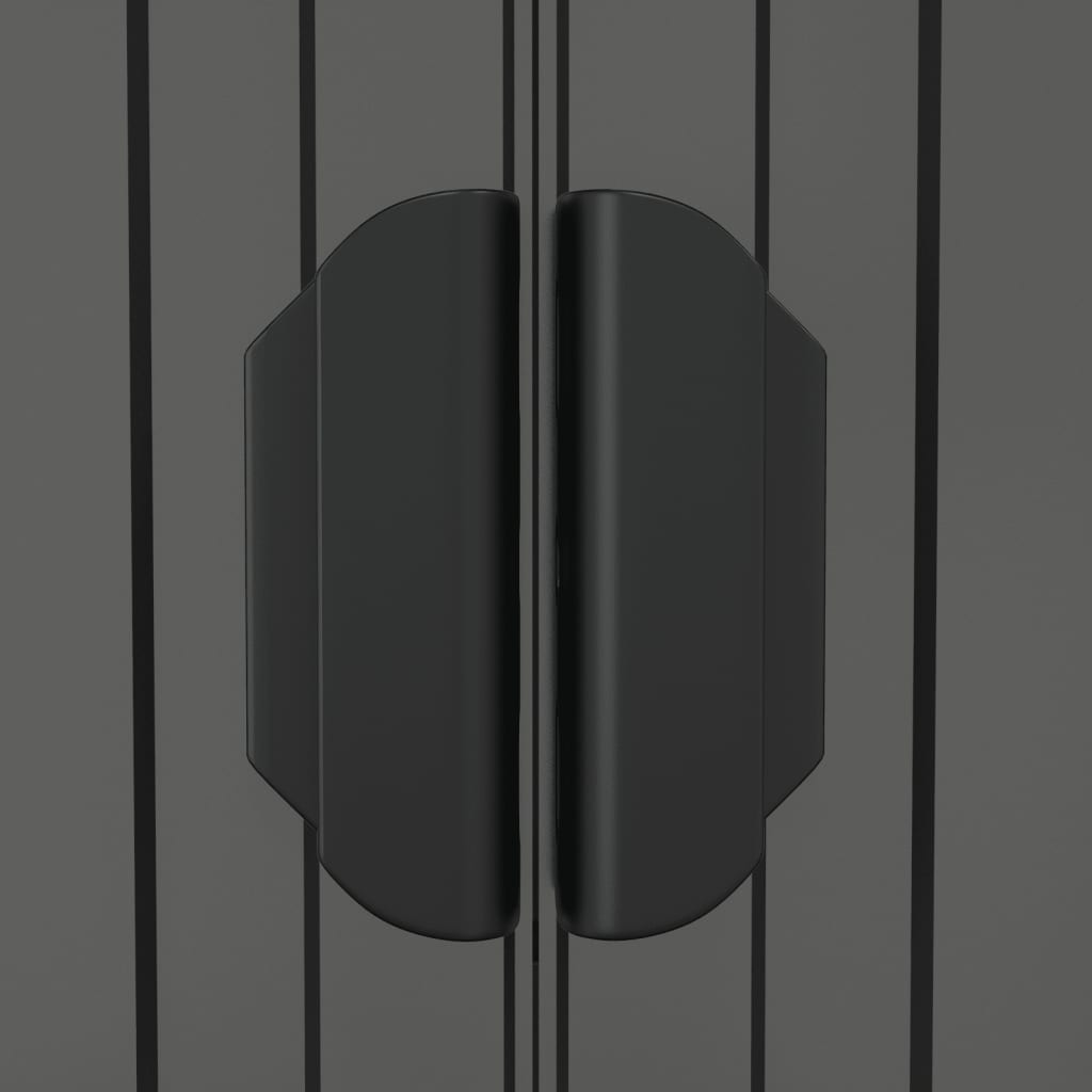 Capanno da Giardino Grigio Chiaro 192x440x223cm Acciaio Zincato - homemem39