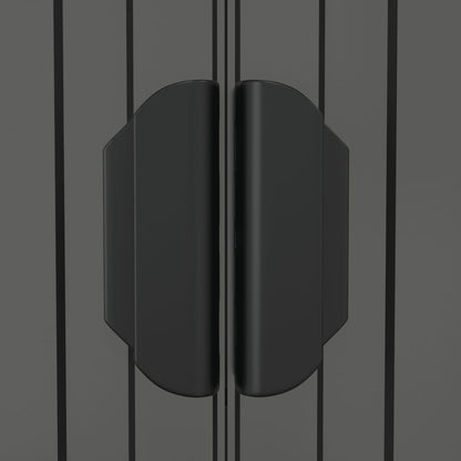 Capanno da Giardino Grigio Chiaro 192x440x223cm Acciaio Zincato - homemem39