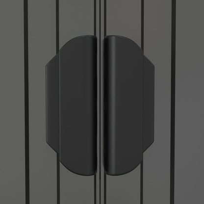 Capanno da Giardino Grigio Chiaro 192x689x223cm Acciaio Zincato - homemem39