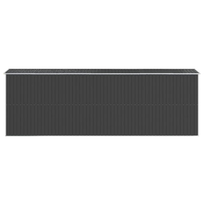Capanno da Giardino Antracite 192x606x223 cm in Acciaio Zincato - homemem39