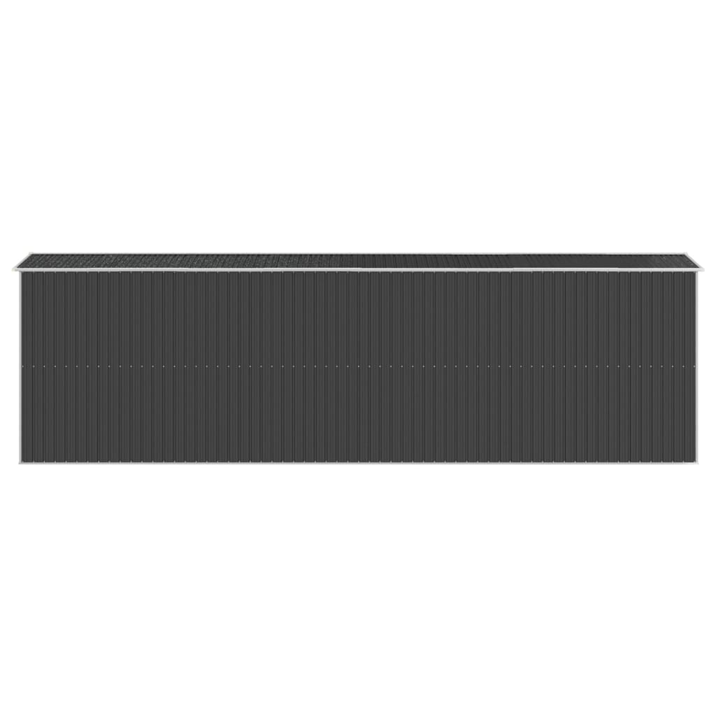 Capanno da Giardino Antracite 192x689x223 cm in Acciaio Zincato - homemem39