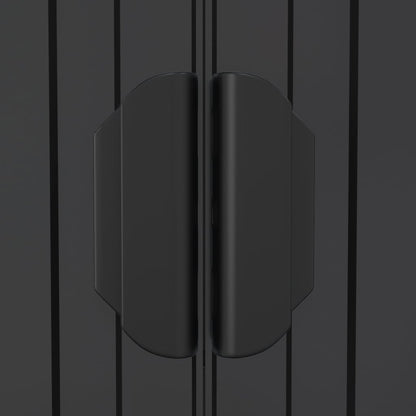 Capanno da Giardino Antracite 192x689x223 cm in Acciaio Zincato - homemem39