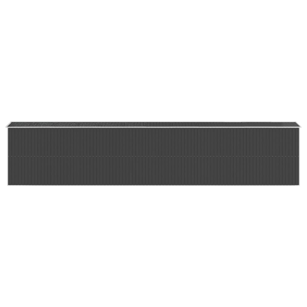 Capanno da Giardino Antracite 192x1021x223cm in Acciaio Zincato - homemem39