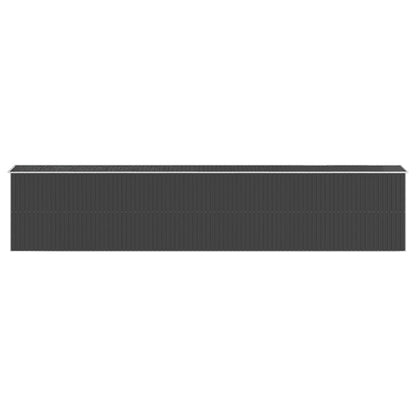 Capanno da Giardino Antracite 192x1021x223cm in Acciaio Zincato - homemem39