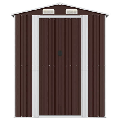 Capanno da Giardino Marrone Scuro 192x191x223cm Acciaio Zincato | homemem39