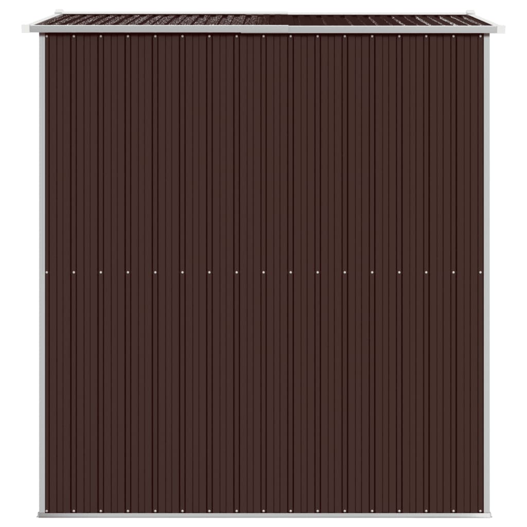 Capanno da Giardino Marrone Scuro 192x191x223cm Acciaio Zincato | homemem39