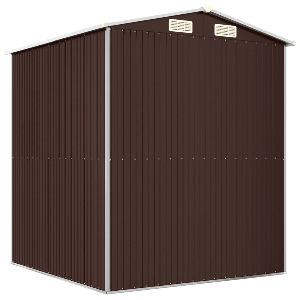 Capanno da Giardino Marrone Scuro 192x191x223cm Acciaio Zincato | homemem39