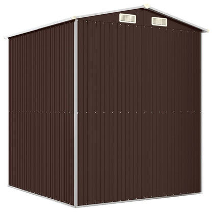 Capanno da Giardino Marrone Scuro 192x191x223cm Acciaio Zincato | homemem39