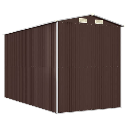 Capanno da Giardino Marrone Scuro 192x357x223cm Acciaio Zincato | homemem39