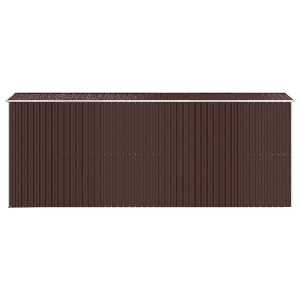 Capanno da Giardino Marrone Scuro 192x523x223cm Acciaio Zincato | homemem39