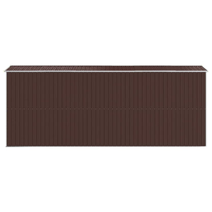Capanno da Giardino Marrone Scuro 192x523x223cm Acciaio Zincato | homemem39
