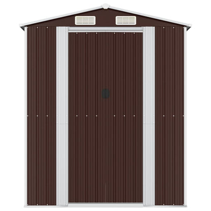 Capanno da Giardino Marrone Scuro 192x772x223cm Acciaio Zincato | homemem39