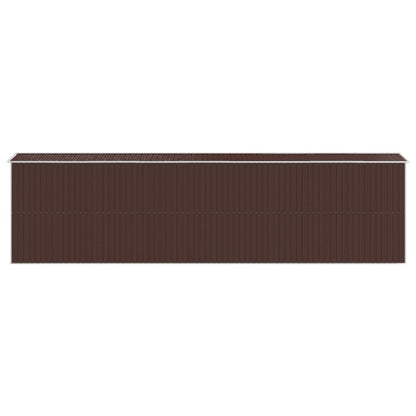 Capanno da Giardino Marrone Scuro 192x772x223cm Acciaio Zincato | homemem39
