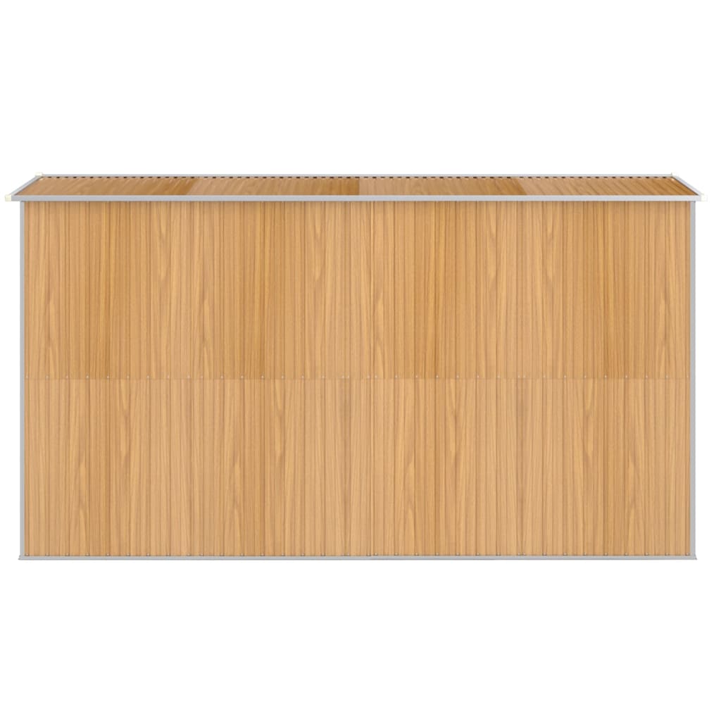 Capanno Giardino Marrone Chiaro 192x357x223cm Acciaio Zincato | homemem39
