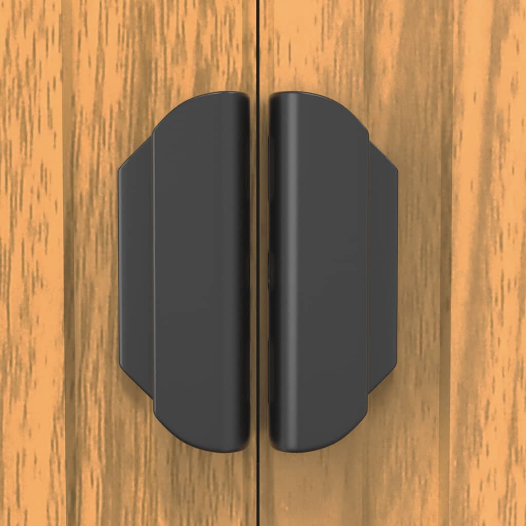 Capanno Giardino Marrone Chiaro 192x440x223 cm Acciaio Zincato - homemem39