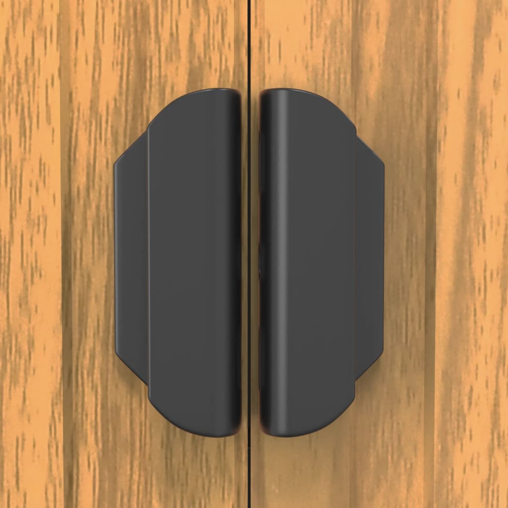 Capanno Giardino Marrone Chiaro 192x1021x223 cm Acciaio Zincato - homemem39