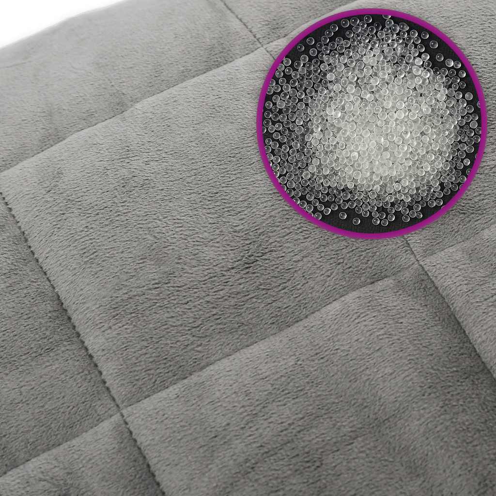 Coperta Ponderata Grigia 120 x 180 cm 5 kg Tessuto