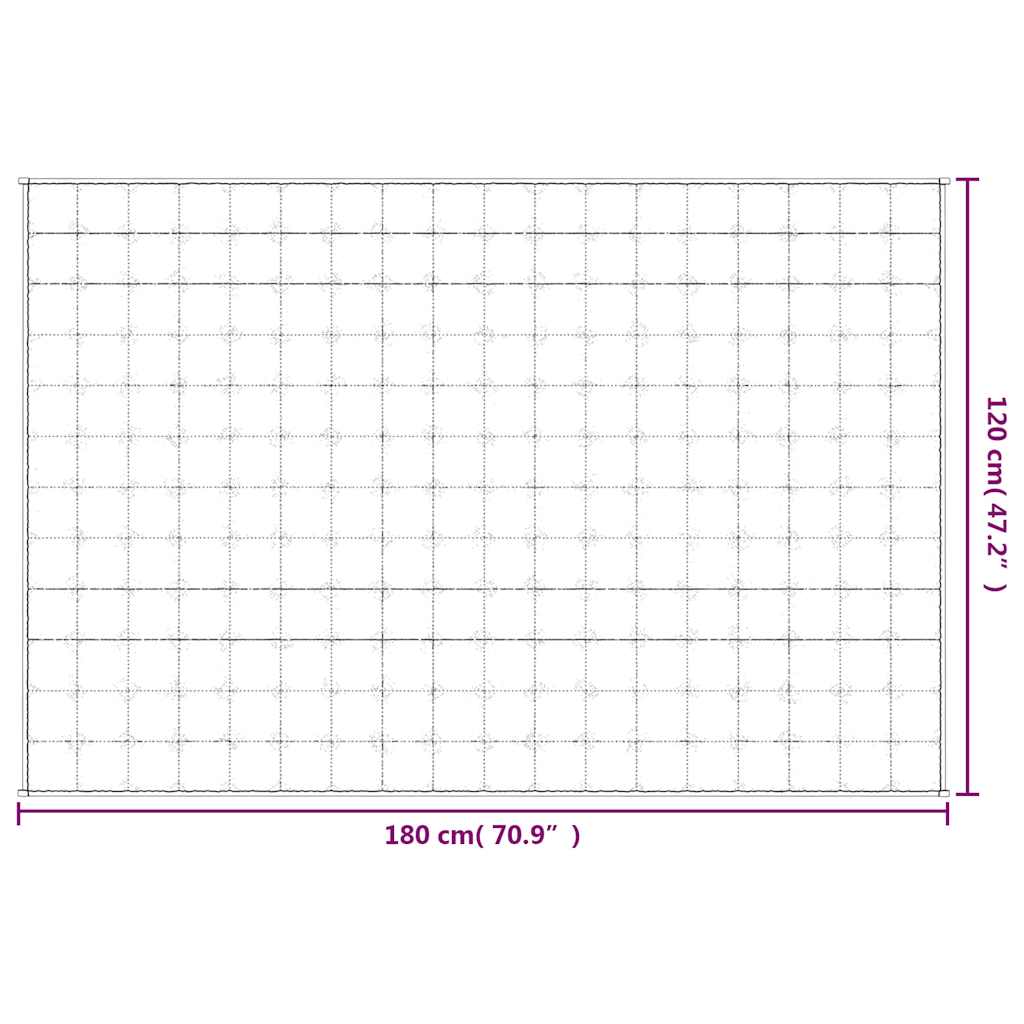 Coperta Ponderata Grigia 120 x 180 cm 5 kg Tessuto