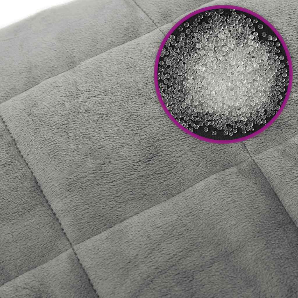 Coperta Ponderata Grigia 138x200 cm 10 kg Tessuto