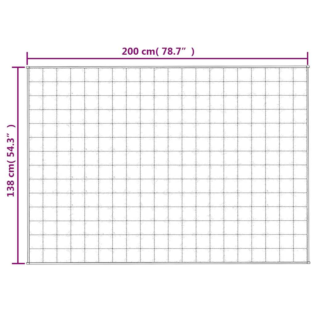 Coperta Ponderata Grigia 138x200 cm 10 kg Tessuto | homemem39