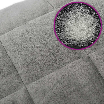 Coperta Ponderata Grigia 155x220 cm 7 kg Tessuto | homemem39