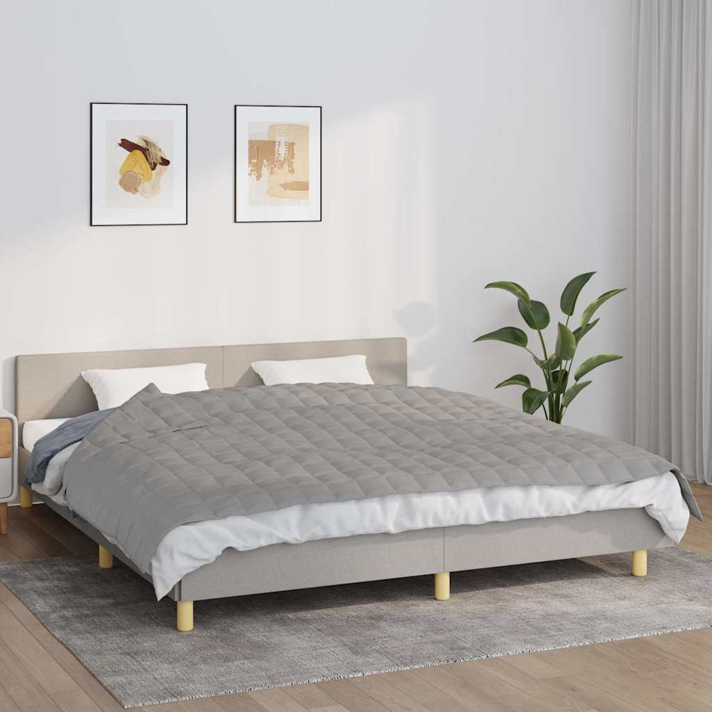 Coperta Ponderata Grigia 155x220 cm 7 kg Tessuto | homemem39