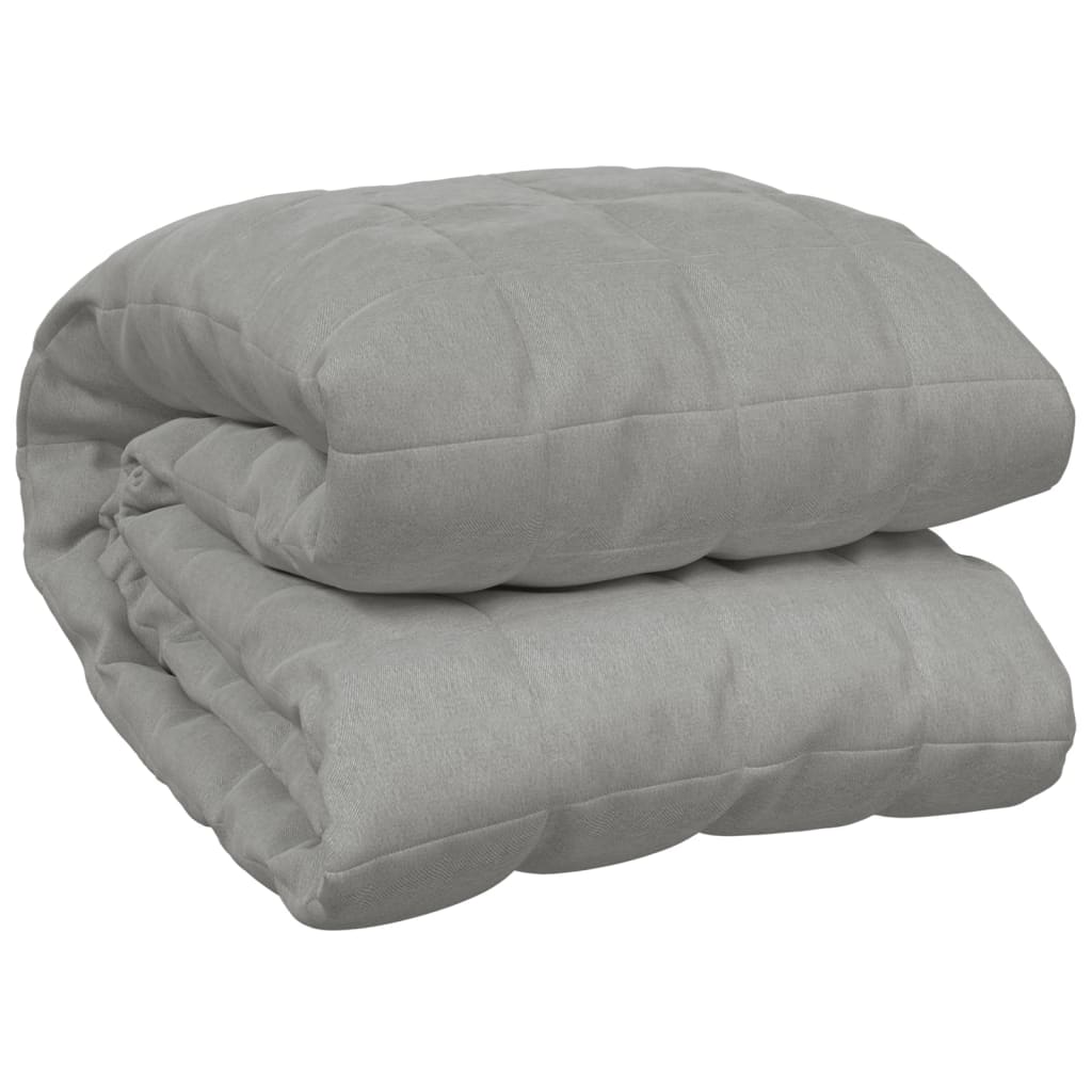 Gray Weighted Blanket 155x220 cm 11 kg Fabric