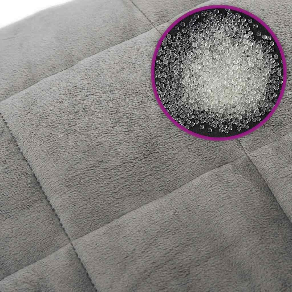 Coperta Ponderata Grigia 155x220 cm 11 kg Tessuto