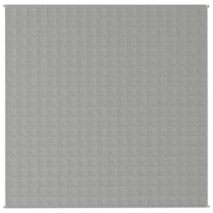 Coperta Ponderata Grigia 200x200 cm 9 kg Tessuto