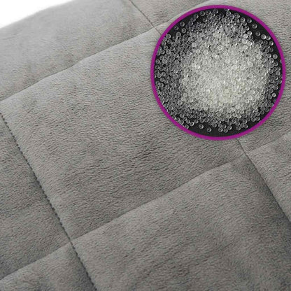 Coperta Ponderata Grigia 200x200 cm 9 kg Tessuto | homemem39
