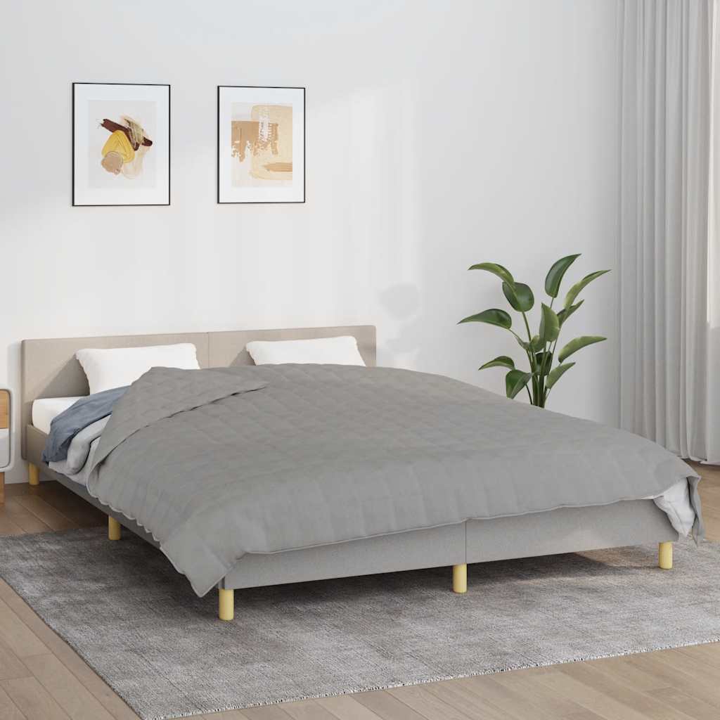 Coperta Ponderata Grigia 200x200 cm 9 kg Tessuto | homemem39