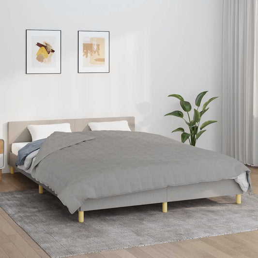 Coperta Ponderata Grigia 200x200 cm 9 kg Tessuto | homemem39