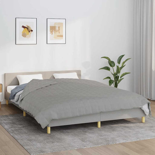 Coperta Ponderata Grigia 200x225 cm 9 kg Tessuto | homemem39