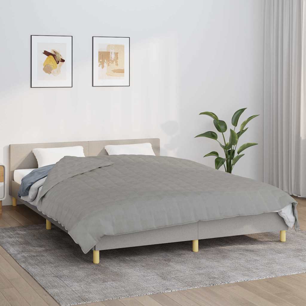 Coperta Ponderata Grigia 220x235 cm 11 kg Tessuto | homemem39