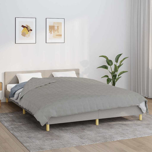Coperta Ponderata Grigia 220x235 cm 11 kg Tessuto | homemem39