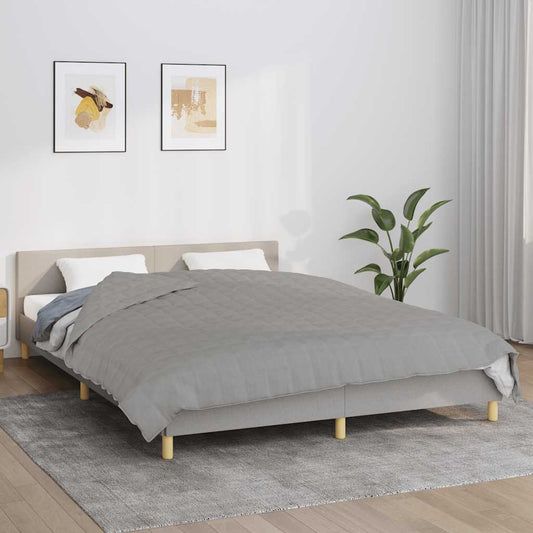 Coperta Ponderata Grigia 220x235 cm 15 kg Tessuto | homemem39
